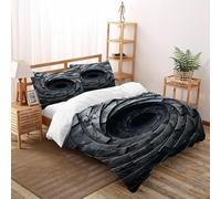 SOJFGSNAJ Totem della città sotterranea Copripiumino totem Ipoallergenico Copripiumino in Fibra Ultra Fine Stampa 3D Set Di Biancheria Da Letto Tre Pezzi Double(200x200cm)