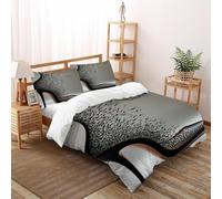 SOJFGSNAJ Uccello volante tacchi alti Copripiumino in Fibra A Doppio Strato Ipoallergenico Copripiumino in Fibra Ultra Fine timbroa 3D Set Di Tre Pezzi Sul Letto King(220x240cm)