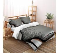 SOJFGSNAJ Uccello volante tacchi alti Copripiumino Morbido Copripiumino in Fibra Ultra Fine timbroa 3D Set Di Tre Pezzi Sul Letto Double(200x200cm)