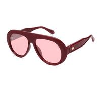 SOJOS Occhiali da sole polarizzati alla moda oversize da donna uomo retrò vintage anni '70 occhiali da sole con protezione UV SJ2390, Ancora rosso/rosso chiaro, XL
