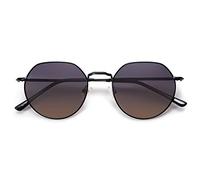SOJOS Occhiali da Sole Polarizzati Uomo Donna Grandi Poligonali Rotondi Vintage Stile Protezione UV Occhiali da Sole SJ1157 Lente multicolore
