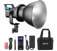 Sokani X60 V2 COB LED Video Light, 80W 5600K Daylight Balanced CRI96+ TLCI 95+ 5 Effetti di luce pre-programmati Regolazione wireless della luminosità Illuminazione con montaggio Bowens per studio fot