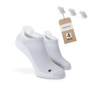 SOKKS Calze Running Bianche Tessuto Tecnico 4 Paia Uomo e Donna Tg. 43-46