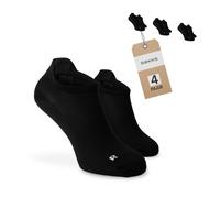 SOKKS Calze Running Nere Tessuto Tecnico 4 Paia Uomo e Donna Tg. 35-38