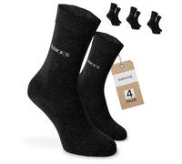SOKKS Calzini Eleganti Antracite Cotone 4 Paia Uomo e Donna Tg. 43-46