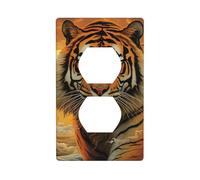 Sol Levante Tigre Piastre Da Parete Coperture 1 Gang Duplex Interruttore Della Luce Piastra di Copertura Piastre Elettriche Parete Coperture Presa Decorativa Per La Decorazione Domestica