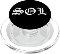 Sol Old English Gothic Funny Gangster Nickname Tag Solana PopSockets PopGrip per MagSafe