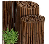 Sol Royal Premium Bamboo Fence 140x250cm B23 Dark Brown - canne di bambù indurite di Alta qualità Ø 2-3cm, Recinzione in bambù Resistente alle intemperie per Uso Interno ed Esterno