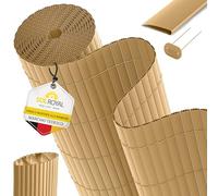 Sol Royal PVC Frangivista per Recinzione Giardino con Triplo Rinforzo Clip | 80x300cm bambù Balcone Copertura Schermatura resistente Intemperie & UV Listello stuoia frangivento plastica P12