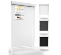 Sol Royal Tenda a Rullo Oscurante SolReflect K24 - Tenda Termica e Isolante con Guide Laterali 100x175 Bianco Installazione Senza perforare pareti