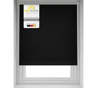 Sol Royal Tenda a Rullo Termica Isolante e Oscurante SolReflect T42-120x160 cm - Ganci per Telaio Inclusi - Nero