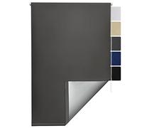 Sol Royal Tenda a Rullo Termica Isolante e Oscurante SolReflect T42-60x160 cm - Ganci per Telaio Inclusi - Antracite