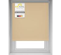 Sol Royal Tenda a Rullo termoisolante Oscurante - con Ganci per Il Telaio - Senza perforare pareti 80x160 cm - Crema