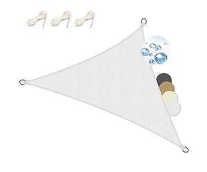 Sol Royal Tenda a Vela Impermeabile 6x4x4 m SolVision PS9 - Tenda da Giardino Sole per Esterno - Telo Ombreggiante Parasole Protezione Anti Raggi UV Bianco - Triangolare 600x400x400 cm