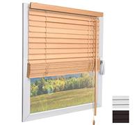 Sol Royal Veneziana in Legno SolDecor JH3 Stile Quercia - 100x160 cm - Tenda Veneziana di Legno da Interno ed Esterno - Veneziana Finestra - Prodotta nel Rispetto dell'ambiente - con Cordino