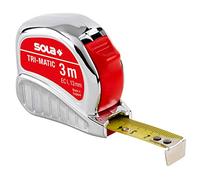 Sola 50023201 - Rotella metrica in acciaio "Tri-Matic" 3 m