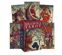 Sola Busca Tarocchi Mini Carte Deck Esoteric Storico Rinascimento Basse Scarabeo