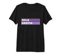 Sola Gratia - 5 Solas - Riforma - Grace Alone - Latino Maglietta Premium