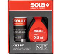 SOLA CLKS - Set di corde per impulsi blu, 30 m, con gessetto blu, 230 g, in pratico set, rapido inserimento del filo grazie al cambio 6:1, alloggiamento in plastica grande e robusto