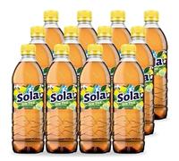Sola Tè freddo al limone, confezione da 12 tè freddo al limone 0,5 Le per giornate calde, istantaneo con ingredienti veri, bottiglia di tè freddo aromatizzato spremuto