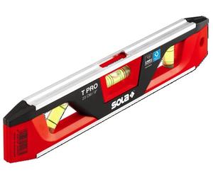 SOLA TPRO - Livella magnetica Torpedo 22,9 cm, colore: Nero/Rosso