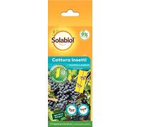 Solabiol Cattura Insetti Vite, Trappola adesiva con Feromone specifico per Tignola e Tignoletta della vite. 5pz
