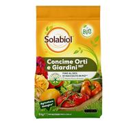 Solabiol Concime Biologico Granulare per Orto e Giardini con Tecnologia Natural Booster che promuove lo sviluppo radicale per avere fino al 50% di raccolto in più e 100% di fioriture in più 5 Kg