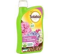 Solabiol Concime Liquido Biologico Acidofile Azalee, Rododendri, Camelie, Ortensie con Tecnologia Natural Booster che Stimola lo Sviluppo Radicale, dei frutti e dei Fiori, 1L
