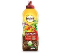 Solabiol Concime liquido Algasan – Biologico antistress per orto, alghe brune, Natural Booster – 1L