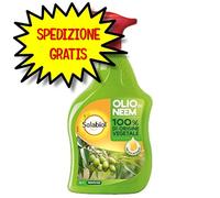 SOLABIOL OLIO DI NEEM 100% VEGETALE 1 LT PRONTO ALL'USO