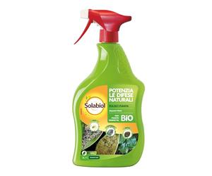 Solabiol Sapone Molle Nero Pronto Uso Lava Melata Biologico a Base di Olio di Oliva. Corroborante Che pulisce con Azione dissolvente immediata da Insetti parassiti e fumaggine 1 L