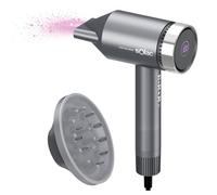 Solac - Asciugacapelli digitale Fast Ionic Blast 1600W | 3 velocità | 4 temperature | Funzione Ionica Anti-crespo, leggero e compatto | Accessori | Motore digitale Brushless