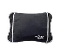 Solac - Borsa acqua calda elettrica 360W | Forma ergonomica | 120 min autonomia | Connettore estraibile | Tessuto morbido e traspirante | Uso universale | Nero