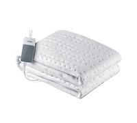 Solac CT8626 Norway - Scaldaletto elettrico 150x80cm, 60W, tecnologia Sensfort, sistema di protezione, 3 intensità, lavabile in lavatrice fino a 30ºC, spegnimento automatico 180 min, bianco