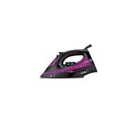 Solac - Ferro da Stiro a vapore Optima Pro 2600 W - Sottopiede in ceramica - Tecnologia Anticalcare - Nero e rosa