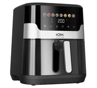 Solac - Friggitrice ad aria senza olio LéViter Gourmet G80 8L | Display digitale | 8 programmi | Temperatura regolabile 80-200°C | Timer 60 min | Interno metallico antiaderente