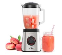 Solac - Frullatore a bicchiere Promixter 2000 W | Caraffa in vetro 1,5 L | 5 velocità + PULSE | 6 lame in acciaio inox | Tritaghiaccio