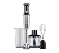 Solac - Prochef 1200 - Frullatore A Immersione E Accessori 1200 W - Funzione Turbo - Lama E Piedino In Acciaio Inossidabile - Grigio, Nero E Rosso