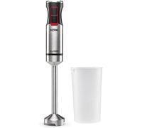Solac - Frullatore manuale PRO 1000W, Tritatutto elettrico in acciaio inox, 4 velocità con Turbo, Incluso misurino da 700mL, Trita ghiaccio, cibi congelati, noci e frutta secca, Minipimer 3in1