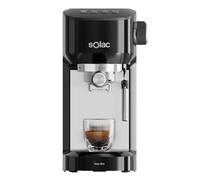 Solac - Macchina da caffè espresso termoblock 1350 W | 20bar | Double Cream | Arresto automatico | Espresso doppio/due tazze | Vaporizzatore inox | Scaldare tazze