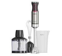 Solac Solution - Frullatore a immersione 1503 Plus | 1500W | 4 lame inox | Asta in acciaio | Turbo | Ergonomico | Antischizzo | Lavabile in lavastoviglie | Accessori inclusi