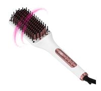 Solac - Spazzola Lisciante Expert Ion Brush | 65W | 3D Rivestimento Ceramico | Tecnologia Ionica | 6 Livelli Temperatura | Schermo Elettronico | Spegnimento Automatico | Cavo 360º