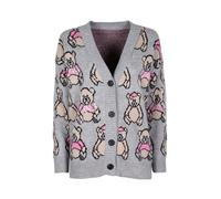 Solada Cardigan in maglia oversize da donna stampa orsacchiotti