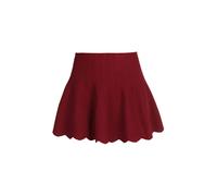 Solada Gonna corta da donna in maglia - bordeaux