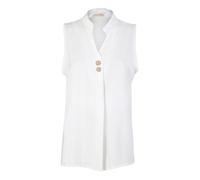 Solada Top donna in viscosa con scollo a V - bianco