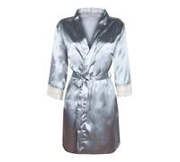 Solada Vestaglia in simil seta con pizzo