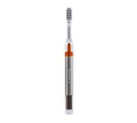Soladey Spazzolino da denti a 3 ioni, pannelli solari e semiconduttore TiO2, 3 file di setole a nido d'ape arancione, puoi spazzolare senza dentifricio