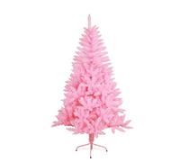 SOLAGUA NAVIDAD Albero di Natale artificiale extra riempito con foglie di ghirlanda, alberi da 150-300cm con supporto in metallo (Rosa, 180cm 617Tips)