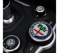 SoLaka Console Centrale Auto Adesivi coperture in Lega di Zinco Accessori Interni Auto per Alfa Romeo Giulia Stelvio,Colorful Style