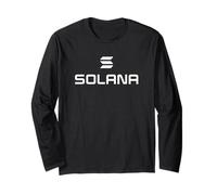 Solana Coin Criptovaluta Bianco Verticale Desentralizzato Web3 Maglia a Manica